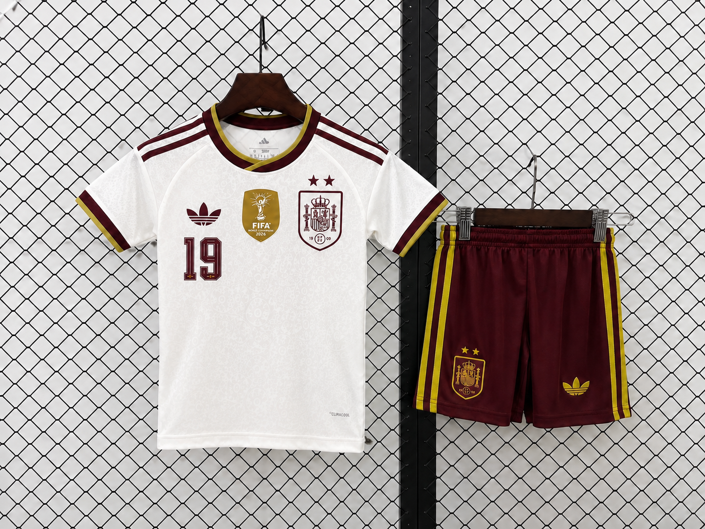 CONJUNTO ESPAÑA SEGUNDA EQUIPACIÓN NIÑO